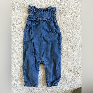 Gap Baby Chambray Romper - 6-12 months